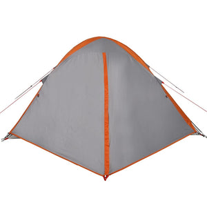 Tenda da Campeggio a Cupola 2 Persone Grigio e Arancione 94645