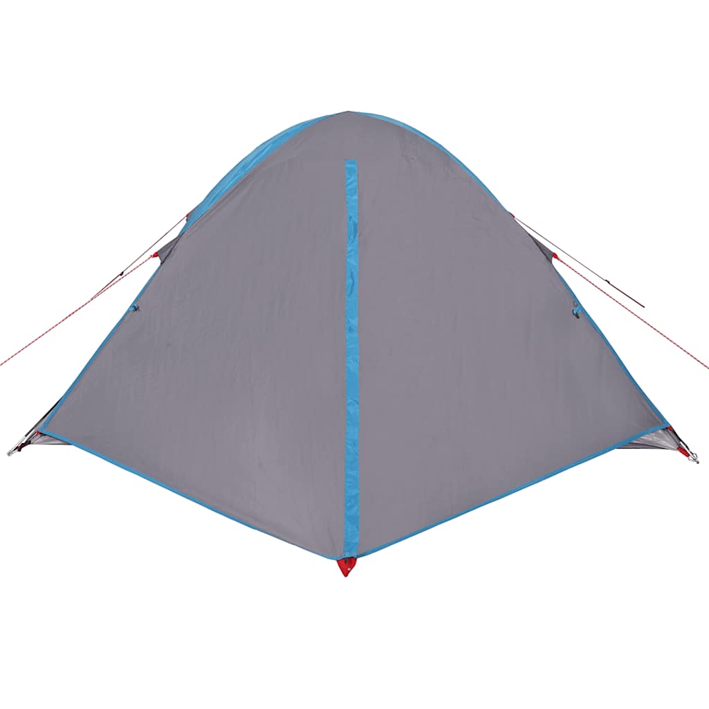 Tenda da Campeggio a Cupola per 4 Persone Blu Impermeabile 94647