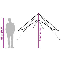Telone da Campeggio Verde 460x305x210 cm Impermeabile