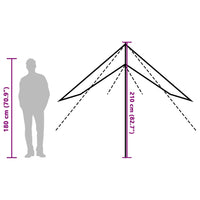 Telone da Campeggio Blu 460x305x210 cm Impermeabile