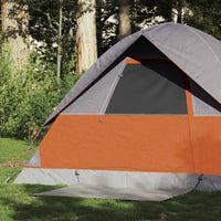 Tenda da Campeggio a Cupola 2 Persone Arancione Impermeabile 94693
