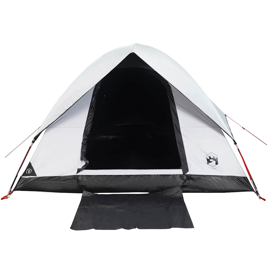 Tenda Campeggio a Cupola 2 Persone Bianca Tessuto Impermeabile 94694