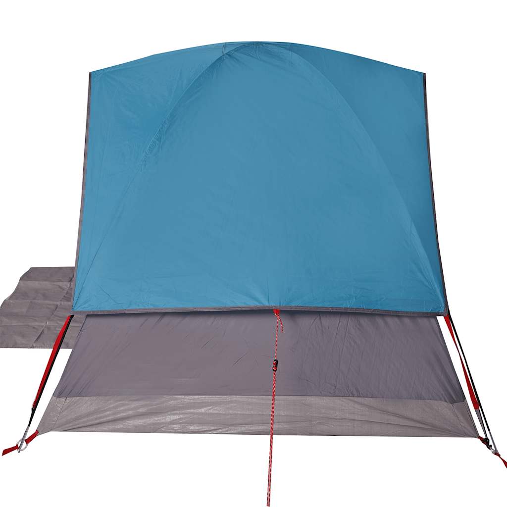 Tenda da Campeggio a Cupola per 3 Persone Blu Impermeabile