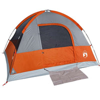 Tenda da Campeggio a Cupola 3 Persone Arancione Impermeabile 94697