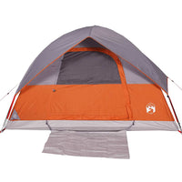 Tenda da Campeggio a Cupola 3 Persone Arancione Impermeabile 94697