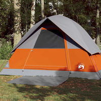 Tenda da Campeggio a Cupola 3 Persone Arancione Impermeabile 94697