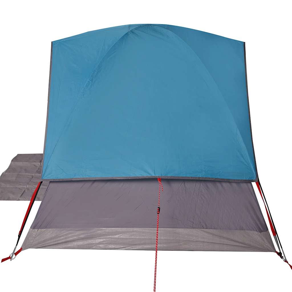 Tenda da Campeggio a Cupola per 4 Persone Blu Impermeabile