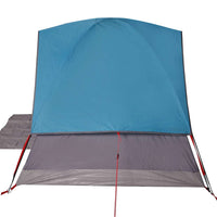 Tenda da Campeggio a Cupola per 4 Persone Blu Impermeabile