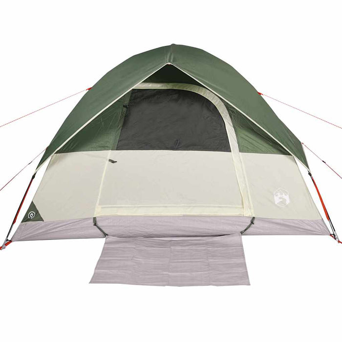Tenda da Campeggio a Cupola per 6 Persone Verde Impermeabile