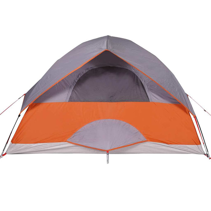 Tenda Familiare a Cupola 6 Persone Arancione Impermeabile 94705