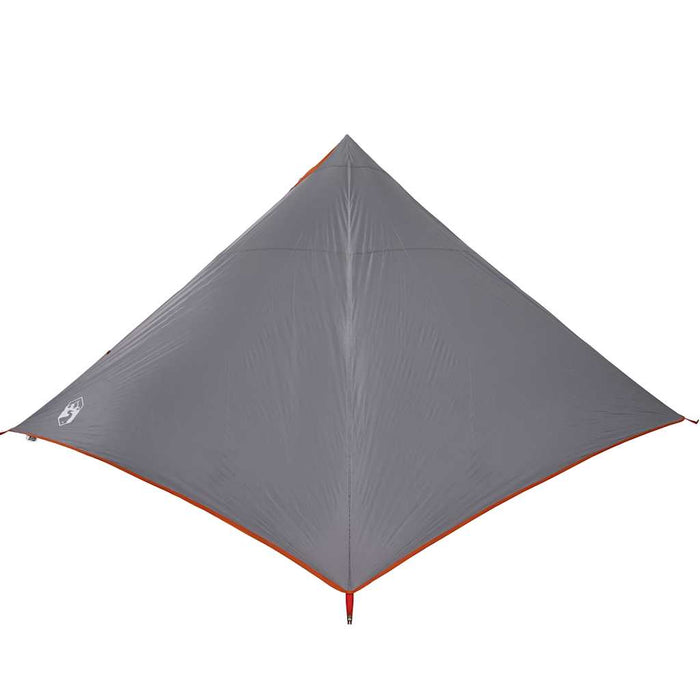 Tenda Familiare Tipi 7 Persone Grigia e Arancione Impermeabile 94712