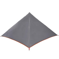 Tenda Familiare Tipi 7 Persone Grigia e Arancione Impermeabile 94712