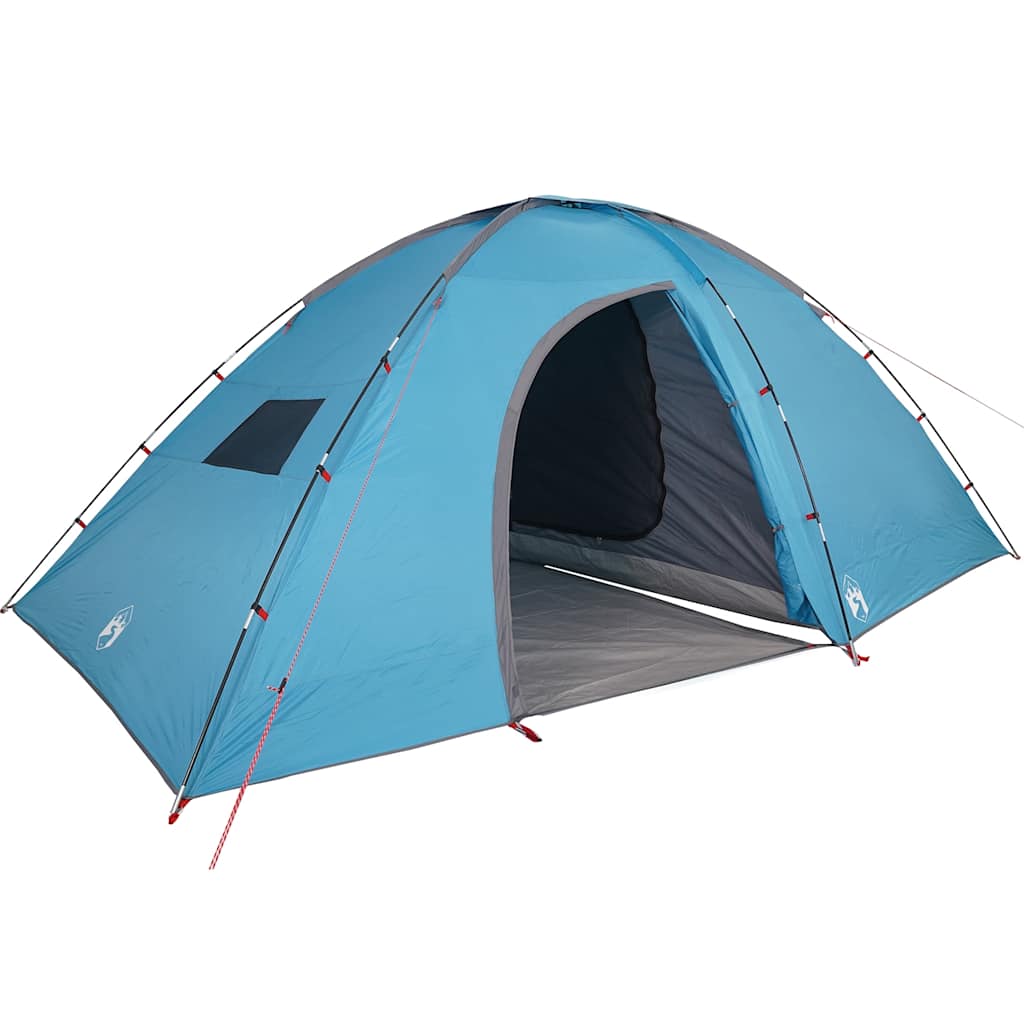 Tenda da Campeggio per 8 Persone Blu Impermeabile 94717