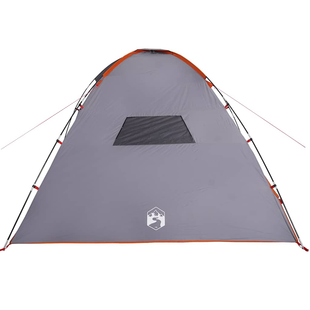 Tenda da Campeggio per 8 Persone Arancione Impermeabile 94718
