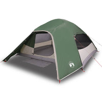 Tenda da Campeggio a Cupola per 4 Persone Verde Impermeabile 94719