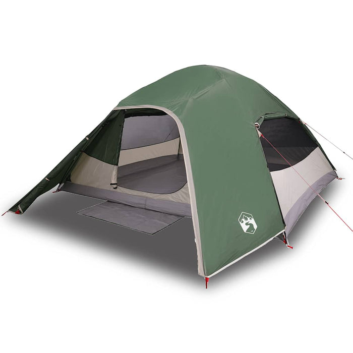 Tenda da Campeggio a Cupola per 4 Persone Verde Impermeabile 94719