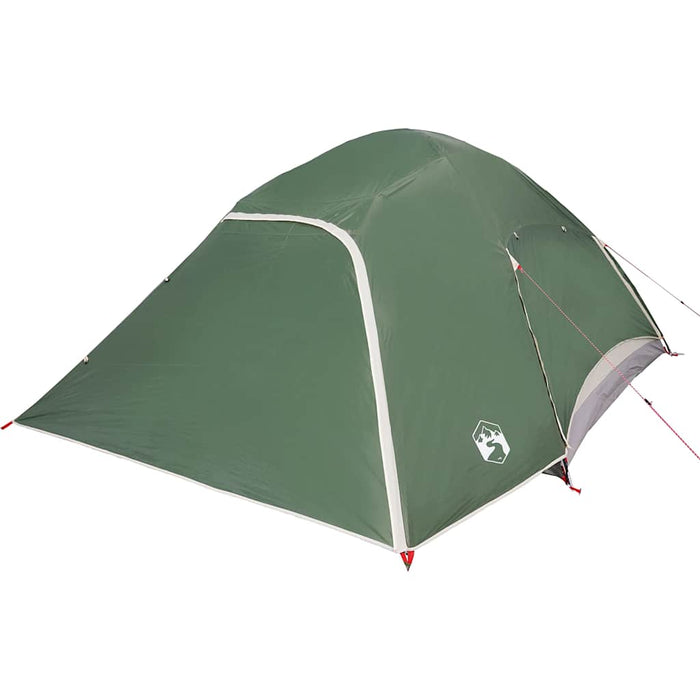Tenda da Campeggio a Cupola per 4 Persone Verde Impermeabile 94719
