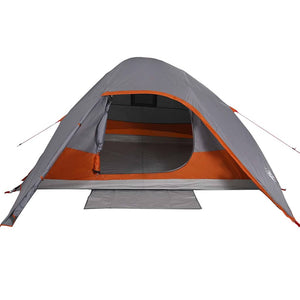 Tenda da Campeggio a Cupola 4 Persone Grigia Impermeabile 94721