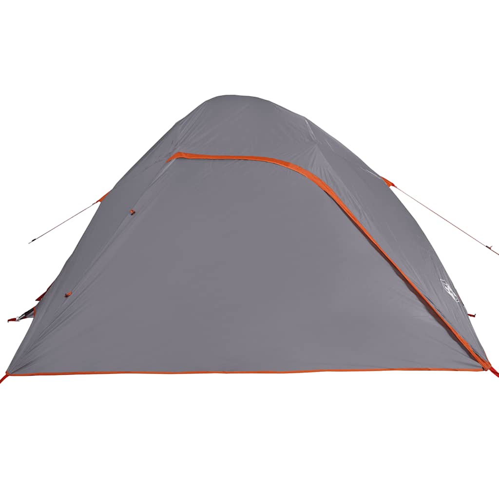 Tenda da Campeggio a Cupola 4 Persone Grigia Impermeabile