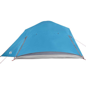Tenda da Campeggio a Cupola per 4 Persone Blu Impermeabile 94724
