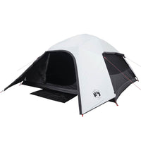 Tenda Familiare a Cupola 6 Persone Bianca Tessuto Impermeabile 94726