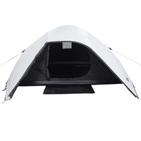 Tenda Familiare a Cupola 6 Persone Bianca Tessuto Impermeabile 94726