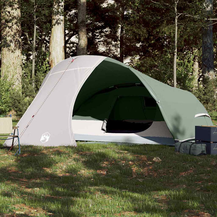 Tenda da Campeggio a Cupola per 4 Persone Verde Impermeabile 94727