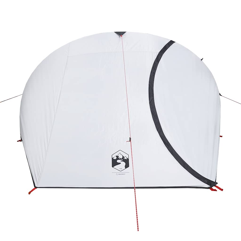 Tenda Campeggio a Cupola 4 Persone Bianca Tessuto Impermeabile 94730