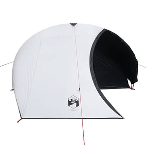 Tenda Campeggio a Cupola 4 Persone Bianca Tessuto Impermeabile 94730
