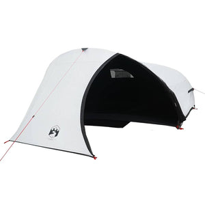 Tenda Campeggio a Cupola 4 Persone Bianca Tessuto Impermeabile 94730