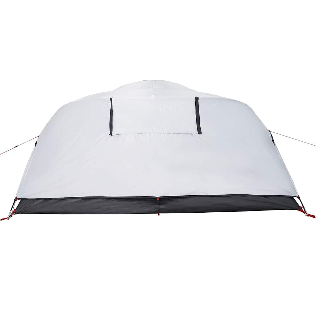 Tenda Campeggio a Cupola 4 Persone Bianca Tessuto Impermeabile 94730