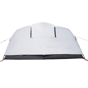 Tenda Campeggio a Cupola 4 Persone Bianca Tessuto Impermeabile 94730