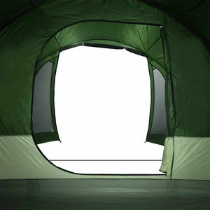 Tenda Familiare a Tunnel per 8 Persone Verde Impermeabile