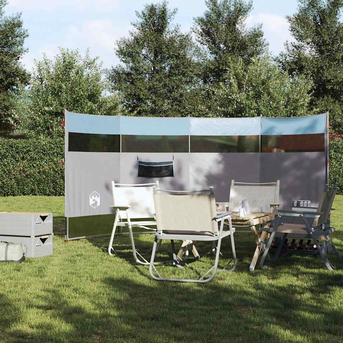 Frangivento da Campeggio Blu 366x152x152 cm Impermeabile 94741