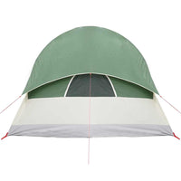 Tenda da Campeggio a Tunnel per 4 Persone Verde Impermeabile