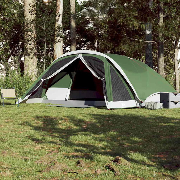 Tenda Familiare Cabina per 6 Persone Verde Impermeabile 94746