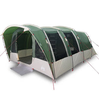 Tenda Familiare a Tunnel per 8 Persone Verde Impermeabile 94749