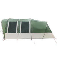 Tenda Familiare a Tunnel per 8 Persone Verde Impermeabile 94749