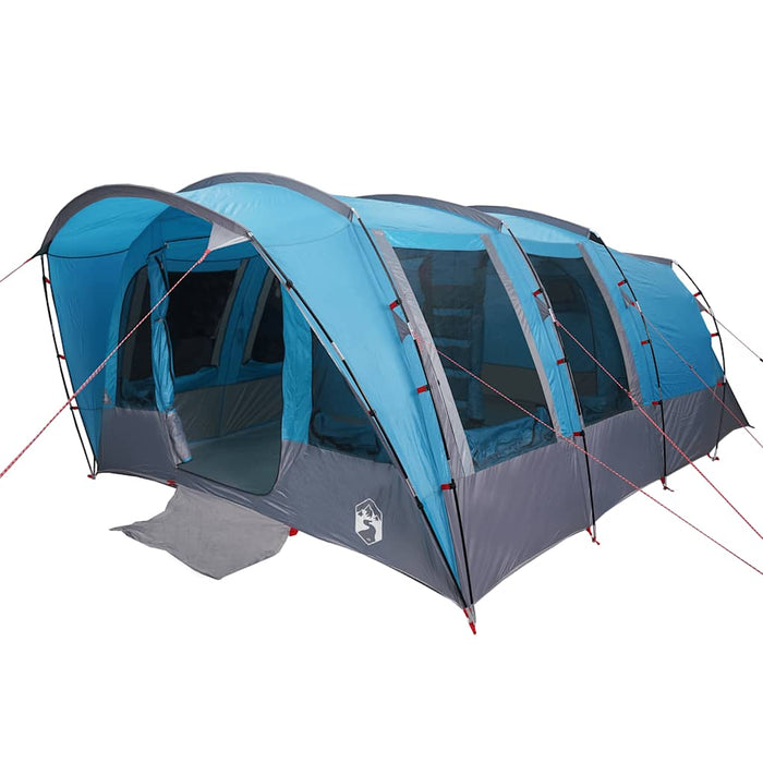 Tenda Familiare a Tunnel per 8 Persone Blu Impermeabile 94750