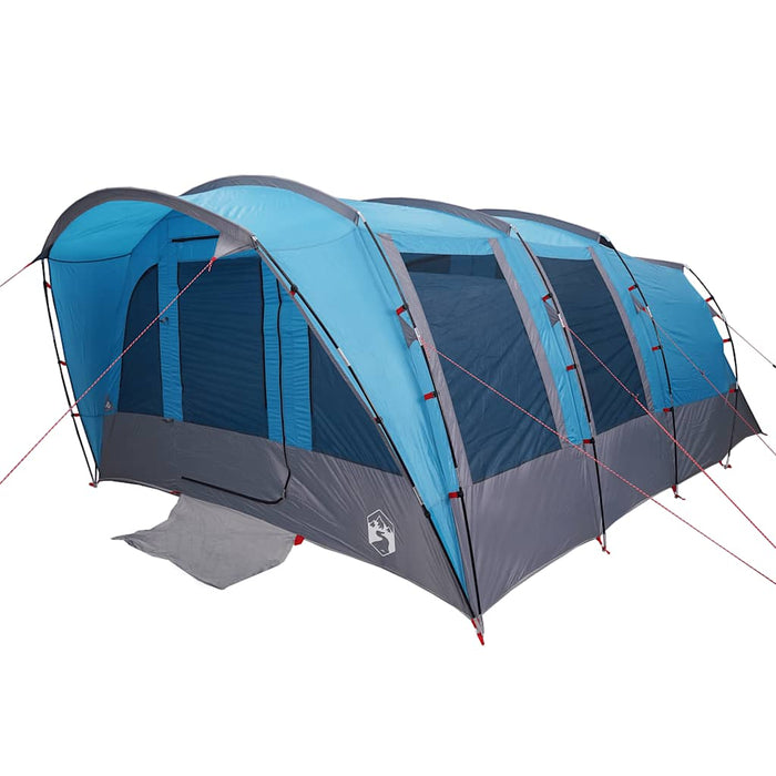 Tenda Familiare a Tunnel per 8 Persone Blu Impermeabile 94750