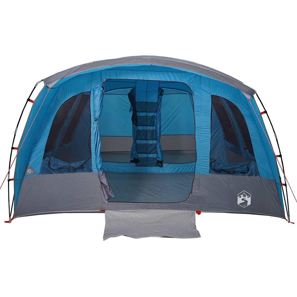 Tenda Familiare a Tunnel per 8 Persone Blu Impermeabile 94750
