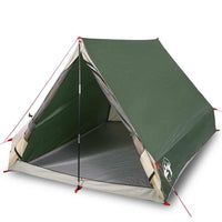 Tenda da Campeggio Telaio ad A per 2 Persone Verde Impermeabile 94755