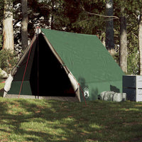 Tenda da Campeggio Telaio ad A per 2 Persone Verde Impermeabile 94755