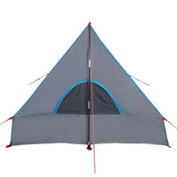 Tenda da Campeggio Telaio ad A per 2 Persone Blu Impermeabile 94756