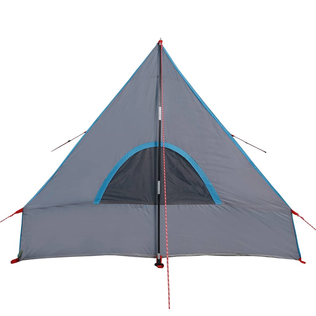 Tenda da Campeggio Telaio ad A per 2 Persone Blu Impermeabile