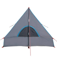 Tenda da Campeggio Telaio ad A per 2 Persone Blu Impermeabile
