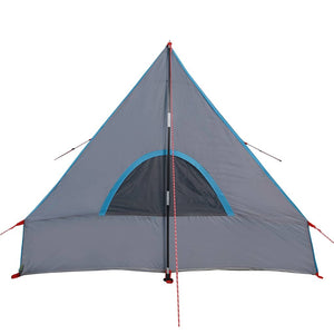 Tenda da Campeggio Telaio ad A per 2 Persone Blu Impermeabile