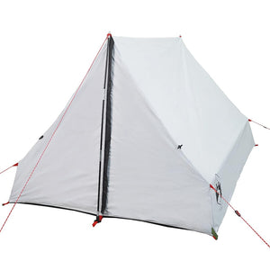 Tenda Campeggio Telaio A 2Persone Bianca Oscurante Impermeabile 94758