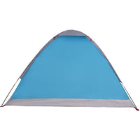 Tenda da Campeggio a Cupola per 2 Persone Blu Impermeabile