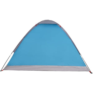 Tenda da Campeggio a Cupola per 2 Persone Blu Impermeabile
